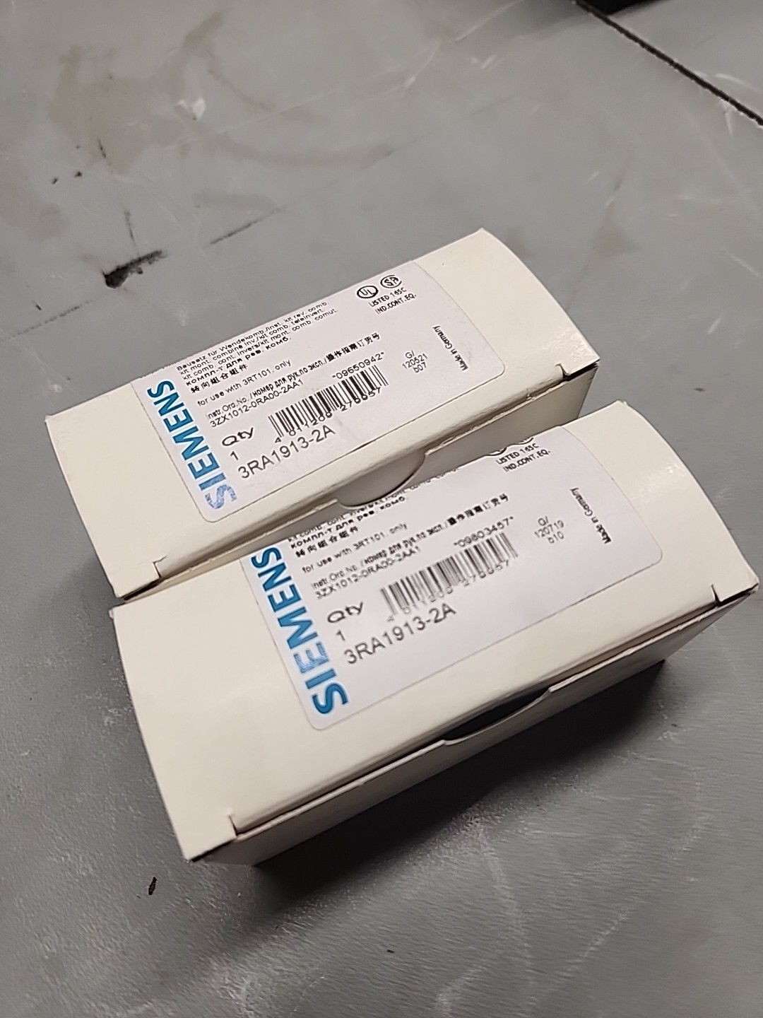 Siemens Reversing switch wiring unit, 3RA1913-2A, Starter Size S00