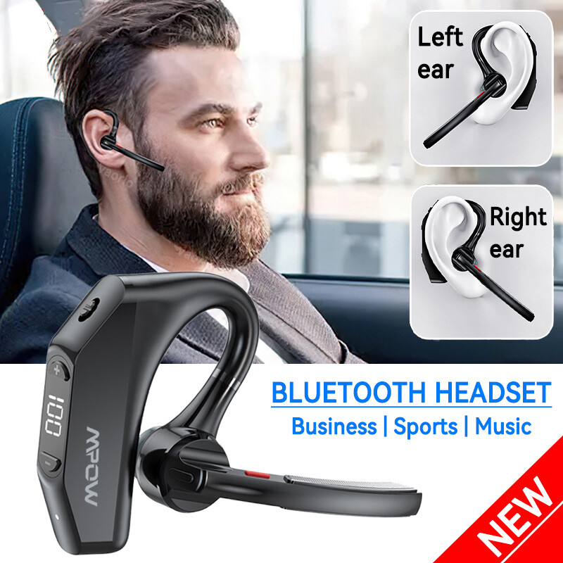 Mpow Bluetooth Headset Wireless Business Single Earphone Trucker Driving Earbud