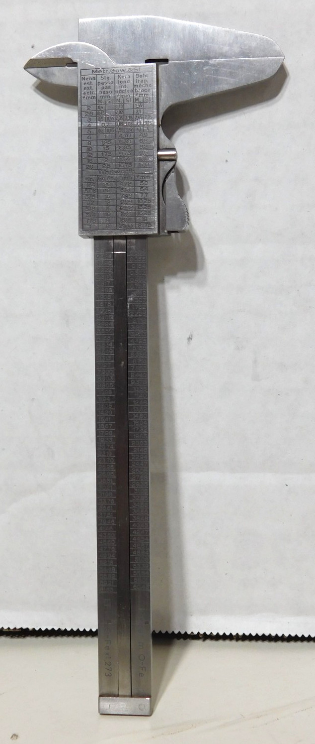 Mauser INOX 6" Vernier Slide Caliper Made in Germany