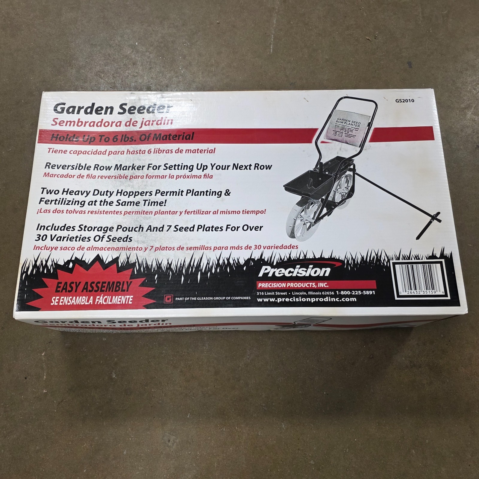 PRECISION PRODUCTS GARDEN SEEDER GS2010 NEW IN BOX