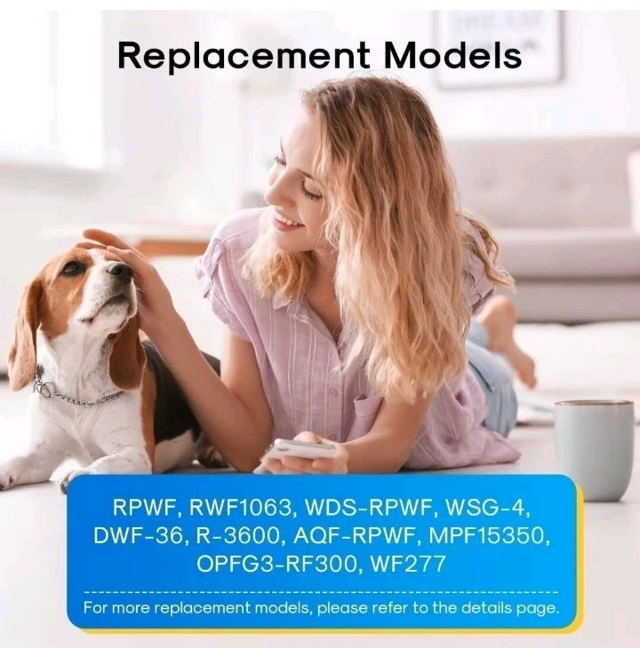 EXCELPURE RWF3600A Replacement for GE RPWF (Not RPWFE), RWF1063, RWF3600A,...