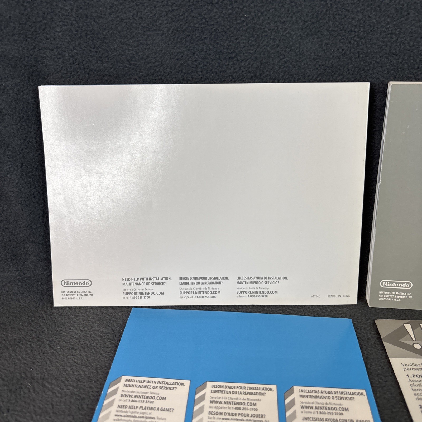Nintendo Wii Console Operations Manuals & System Set Up Booklets w/ Inserts