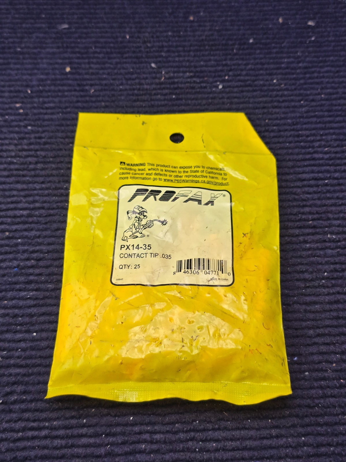 (QTY 25) PROFAX PX14-35: Contact Welding TIP .035 14-35