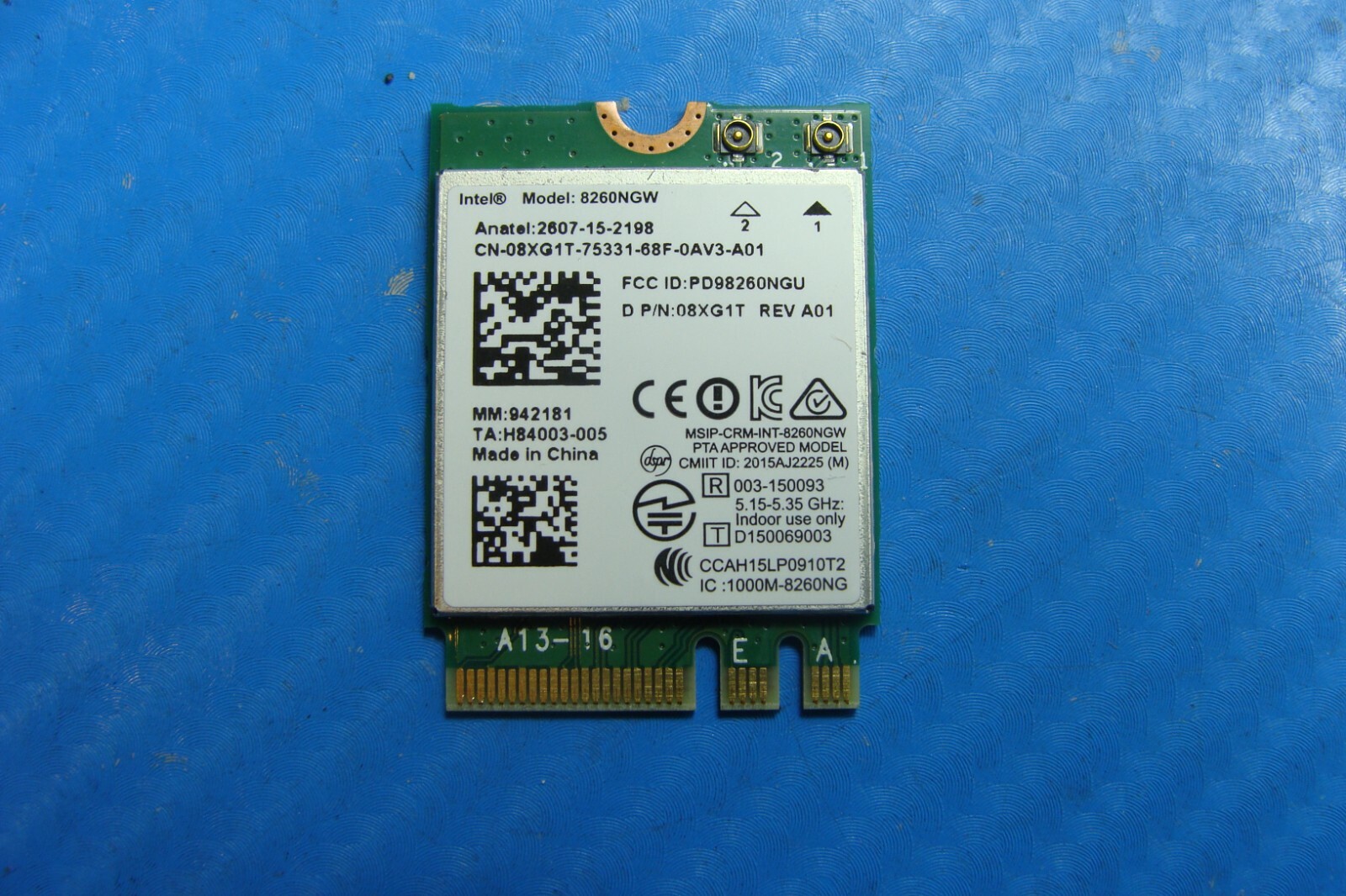 Dell Latitude 12.5" E7270 OEM Laptop Wireless WiFi Card 8260ngw 8xg1t