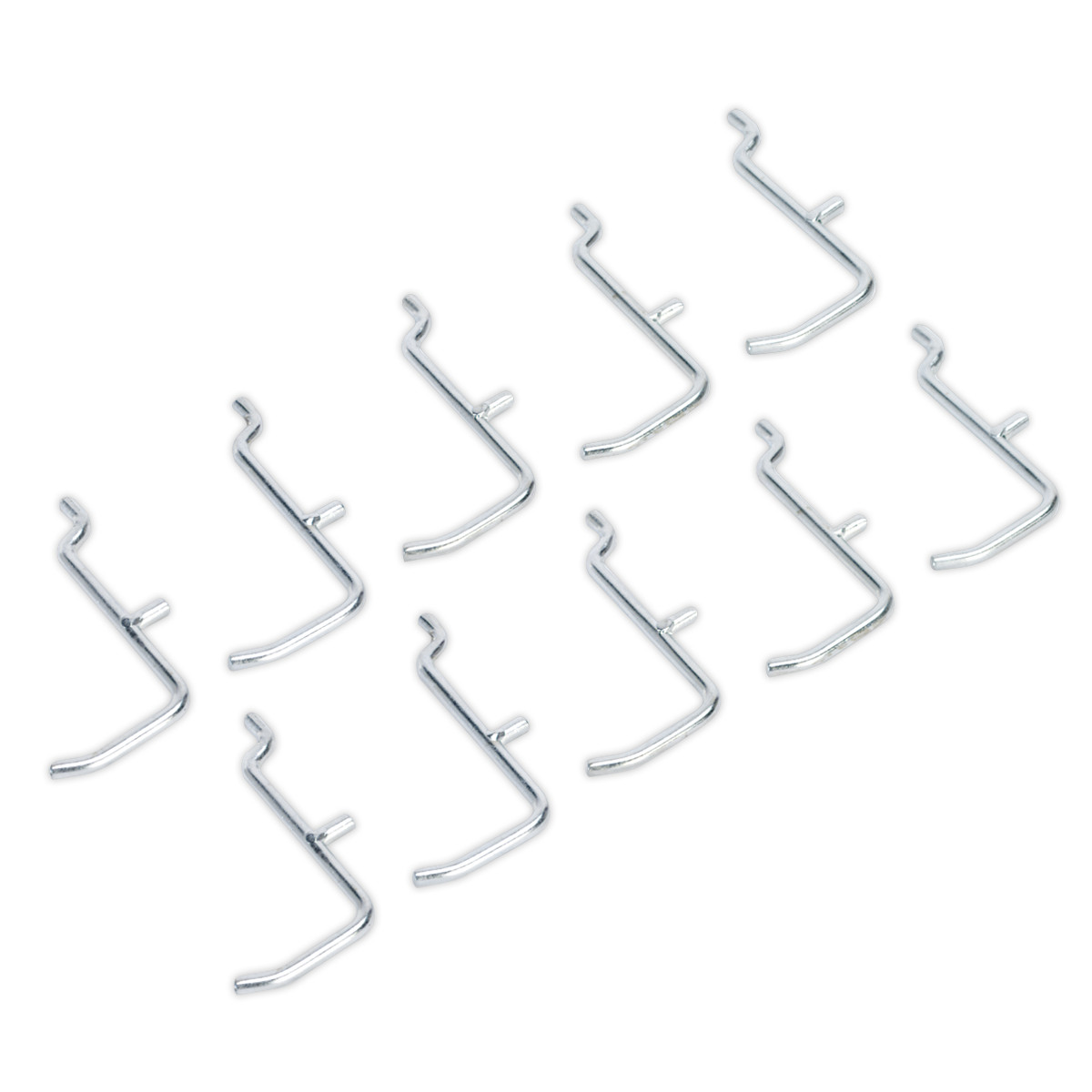 Sealey Hook Set For APSPB Pegboard Suitable For Hanging Tools Silver APSPB.H