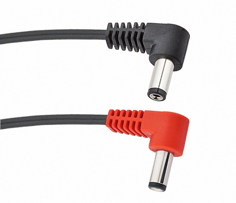 Voodoo Lab Reverse Polarity 2.5mm Barrel Cable  - Right Angle Both Ends