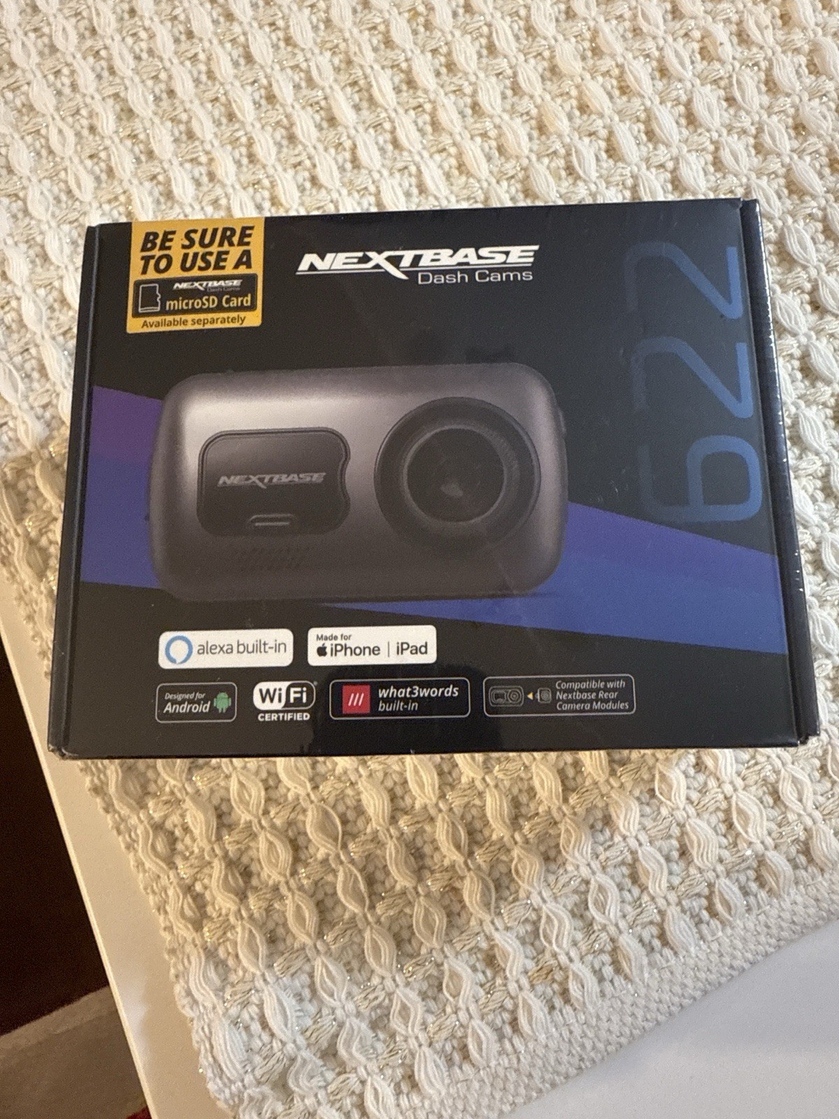 NEXTBASE 622GW Dash Cam NBDVR622GW True 4k Ultra High Definition WiFi GPS