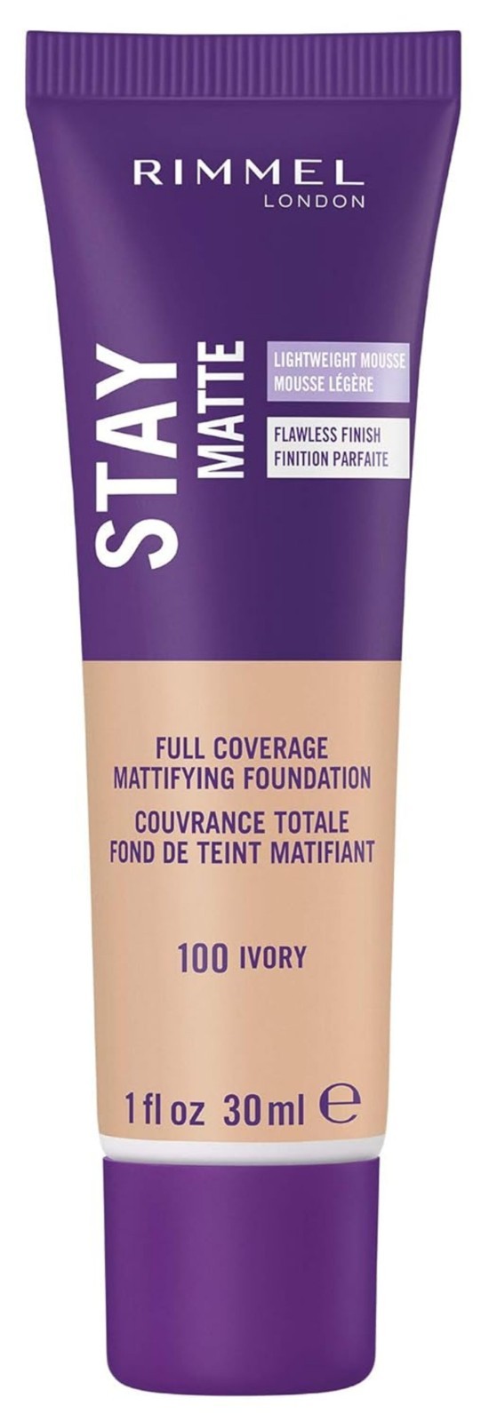 Pack of (6) New RIMMEL LONDON Stay Matte Liquid Mousse Foundation - Ivory