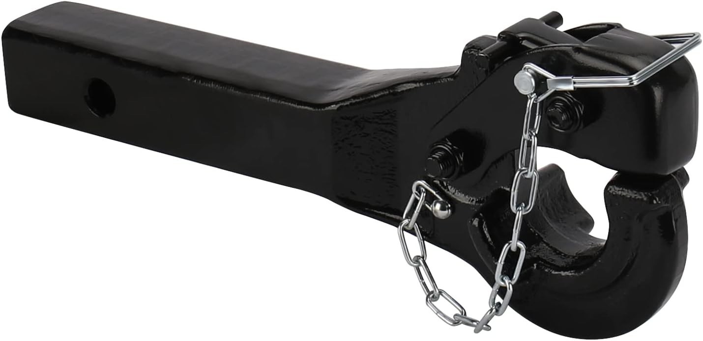 Pintle Hitch Receiver Hook 10 TON for 2” Hitches Hitch Hook Receiver 20000Lbs