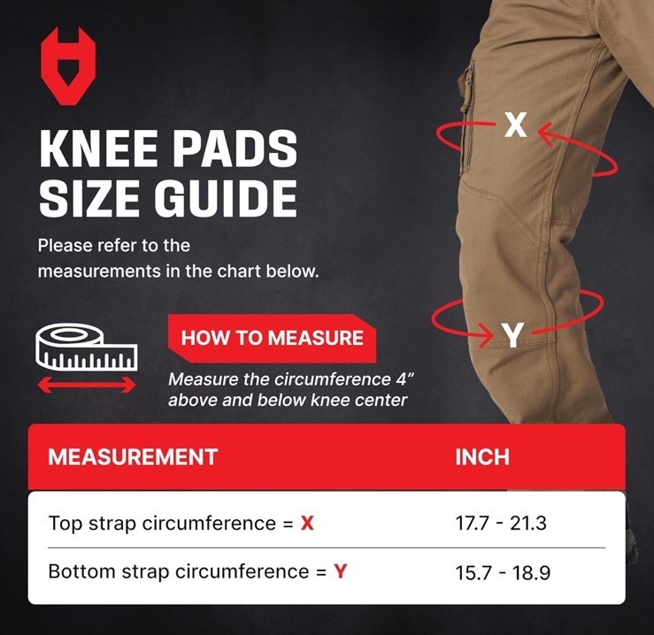 NoCry Professional Work Knee Pads for Construction w/Ankle Support ~ NC-SG-KP