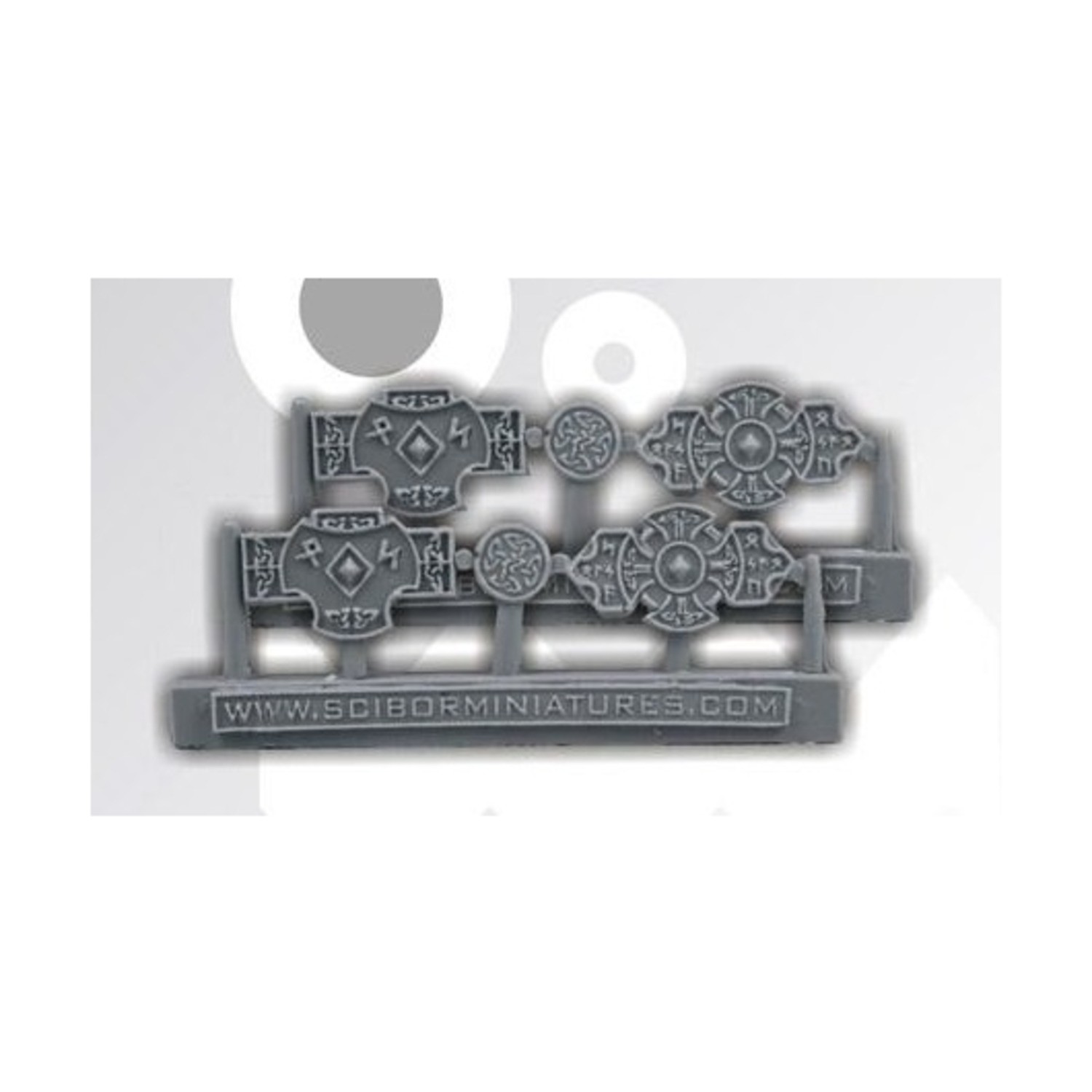 Scibor Mini Kit 28mm Celtic Decorated Plates - Small Pack New