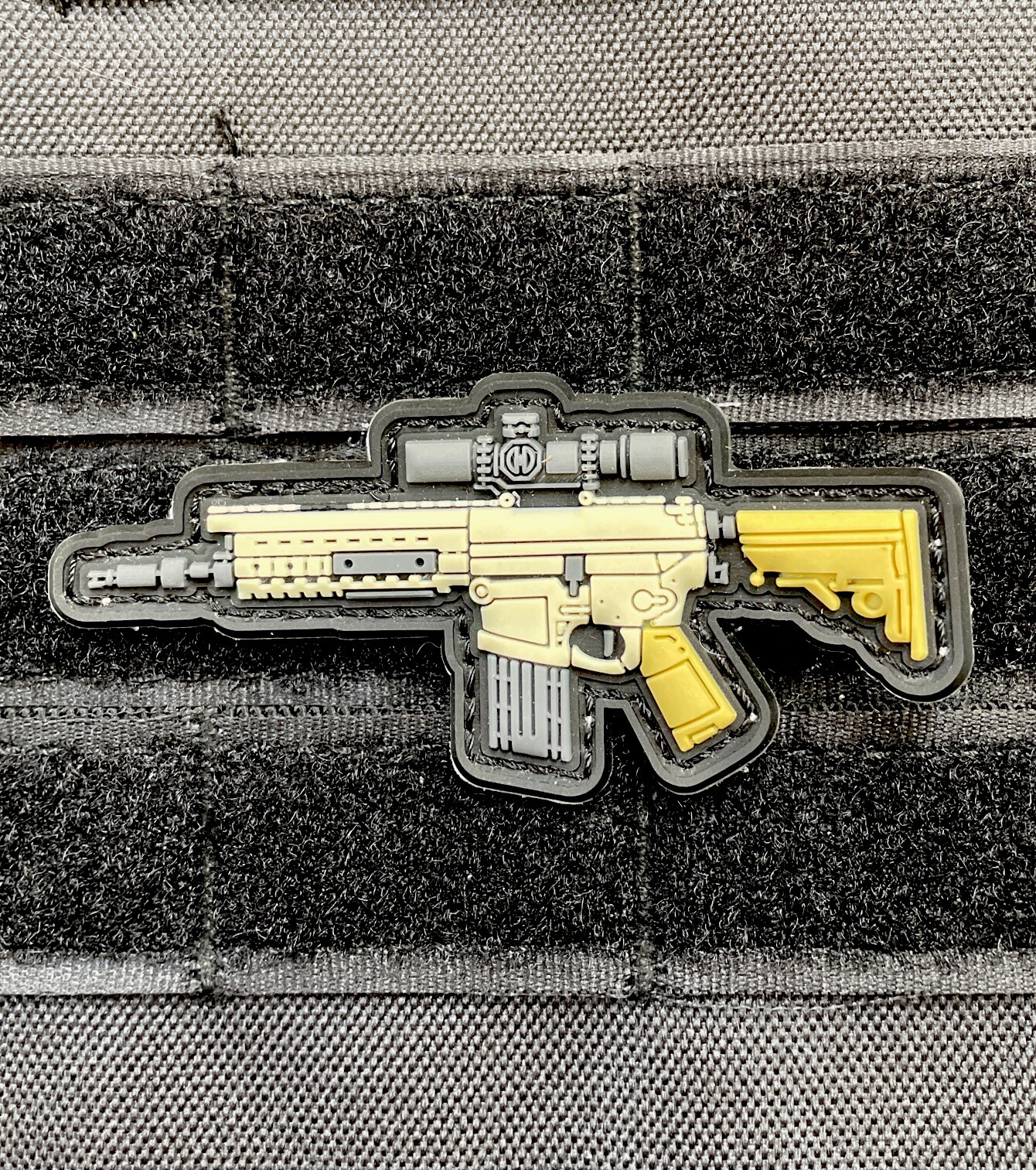 Marksman Sniper Rifle 308 Gun Army Weapon COD Tactical Morale Patch Hook Loop