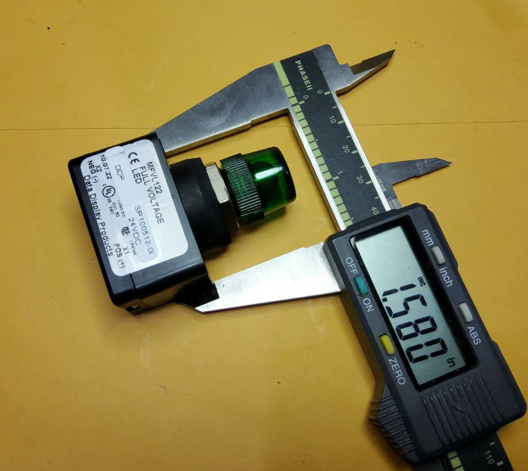 DATA DISPLAY PRODUCTS MFVL122 5/8" LAMP INDICATOR 24VDC