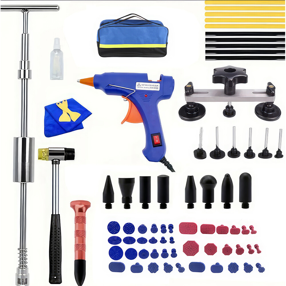 PDR 75 PCS Dent Repair Kit Paintless Dent Removal Tool Dent Puller Set for Cars