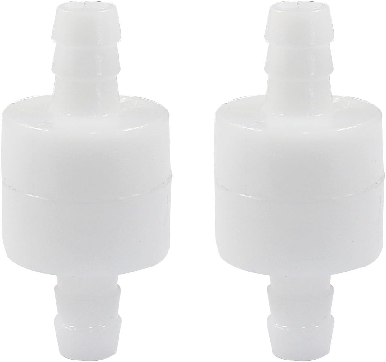 5/16" One Way Inline Check Valve 2 Pcs, Non Return Ozone Resistance PVDF Plastic