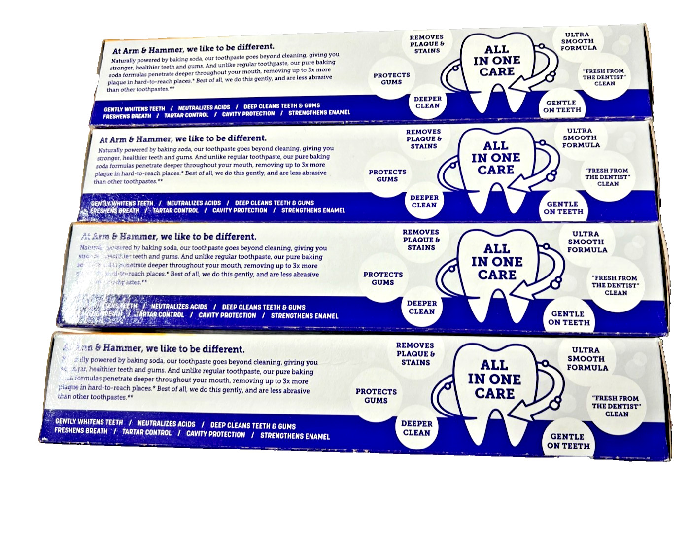 Arm & Hammer Complete Care Toothpaste 4 Pack Whitening Fluoride Fresh Mint 2027