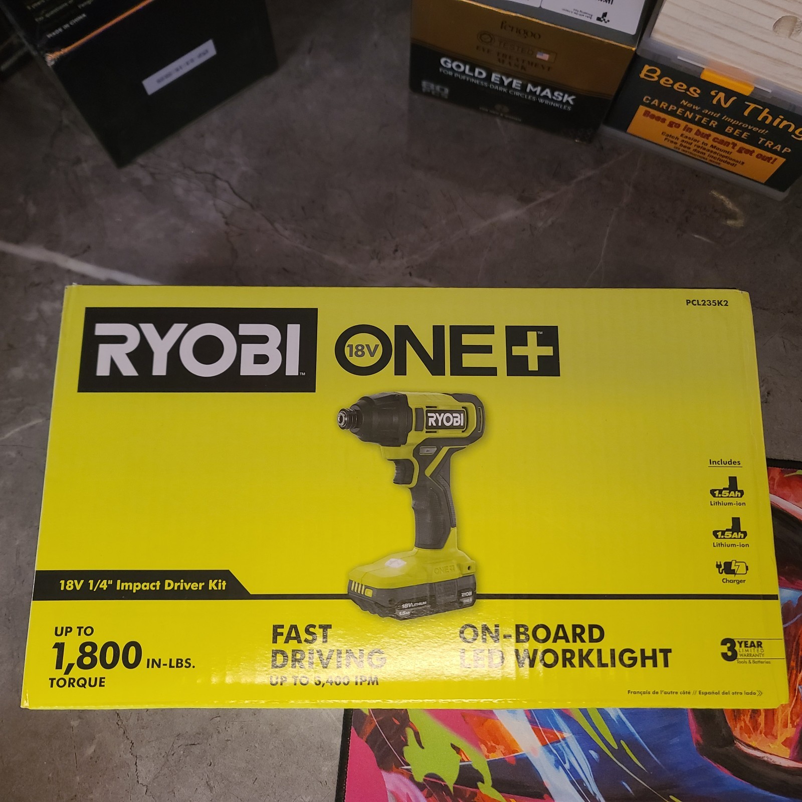 Ryobi ONE+ 18V 1/4" Complete Drill Kit (Battery & Charger Included) BRAND NEW