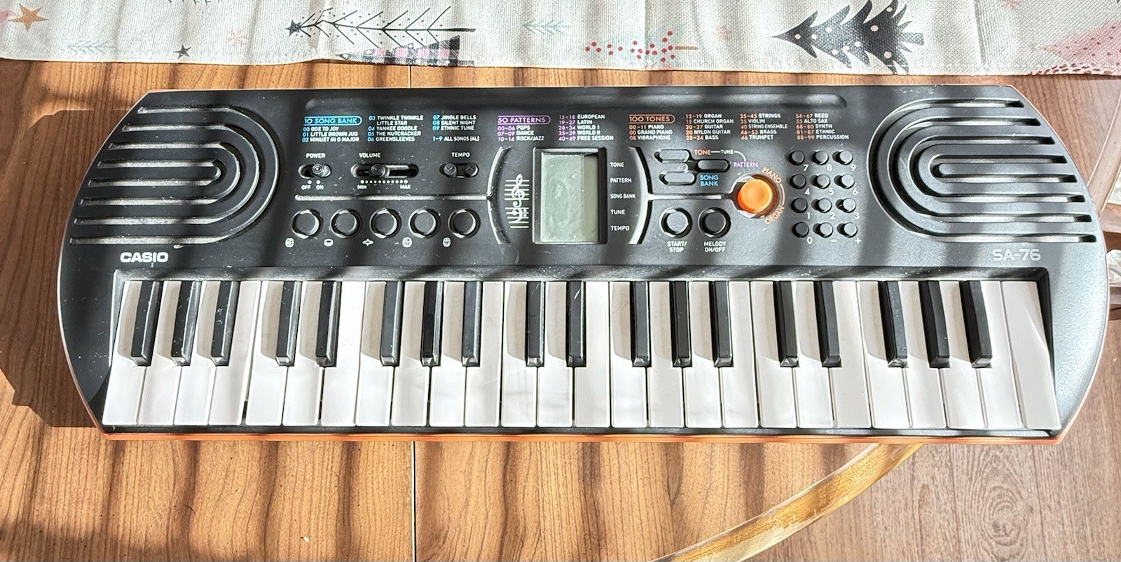 Casio SA-76 Portable Electric Piano Music Keyboard 44 Mini Keys Organ Percussion