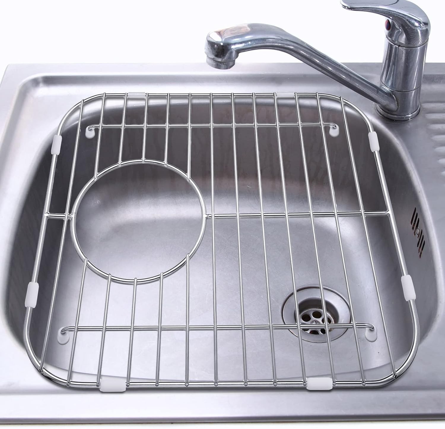 60 Pieces Rubber Feet Grid Sink Protector Rubber Grid Kitchen Sink Wire