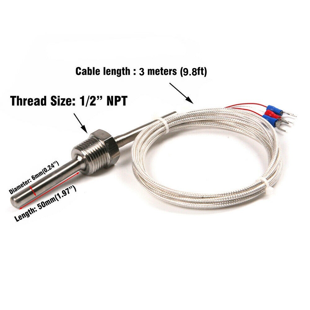 Insulated Thread for pt NPT 1/2 for rtd Pt100 Temperature Sensor Probe