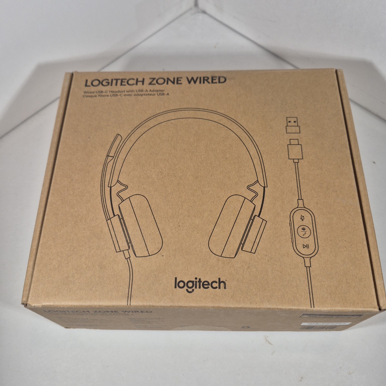 Logitech Zone Wired Noise Cancelling Headset for Teams USB-C USB-A 981-000871