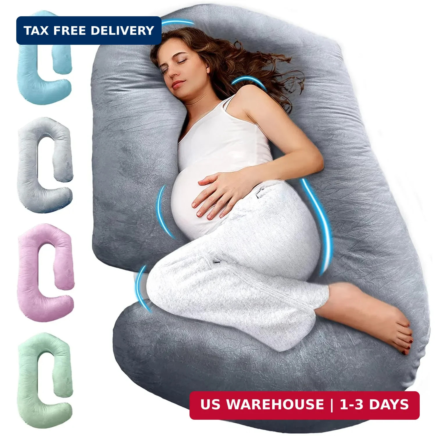 PILLANI Pregnancy Pillows for Sleeping - 57-Inch Maternity Pillow for Pregnant