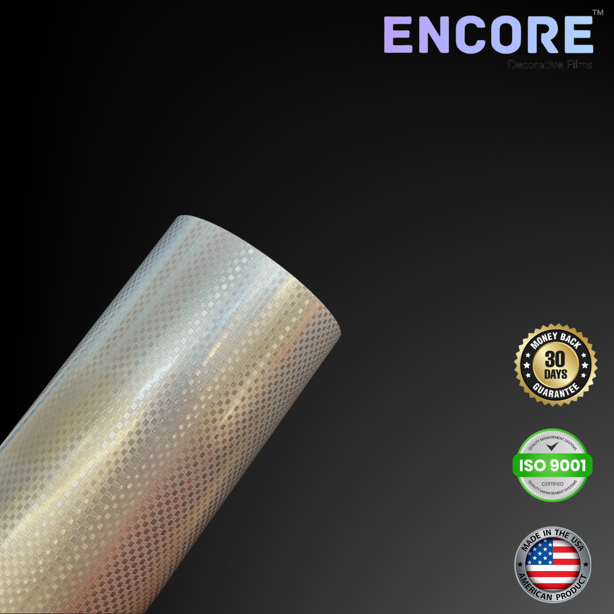 Encore® CF425 Silver Carbon Fiber Vinyl for Decals/Stickers - MADE IN USA