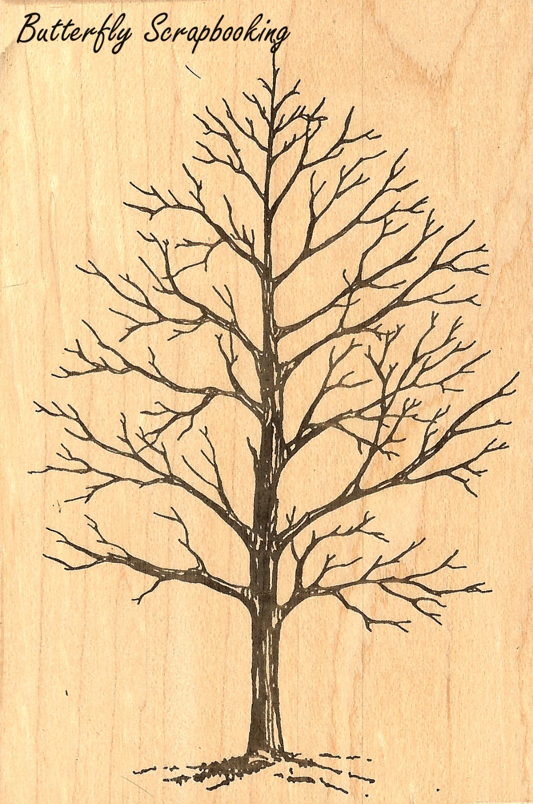 Winter Tree, Wood Mounted Rubber Stamp JUDIKINS, NEW - 2342H