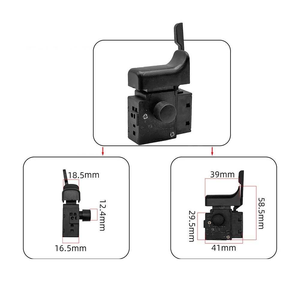 Forward Reverse Speed Control Switch Trigger Switch Compatible Drill Repair Part