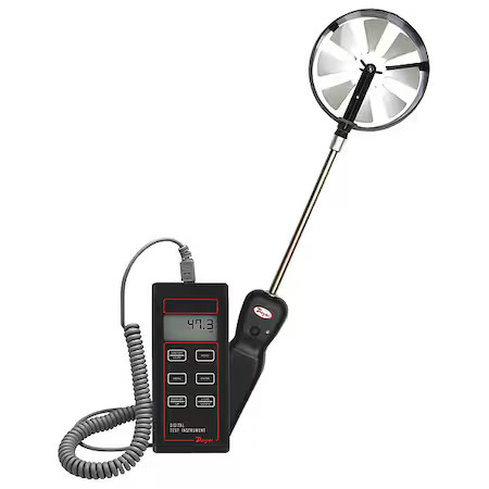 Dwyer Instruments 473B-1 100 Mm Vane Thermo-Anemometer Test Instrument