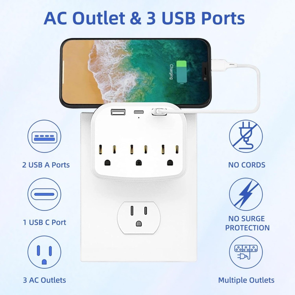 1pc Cruise Power Strip