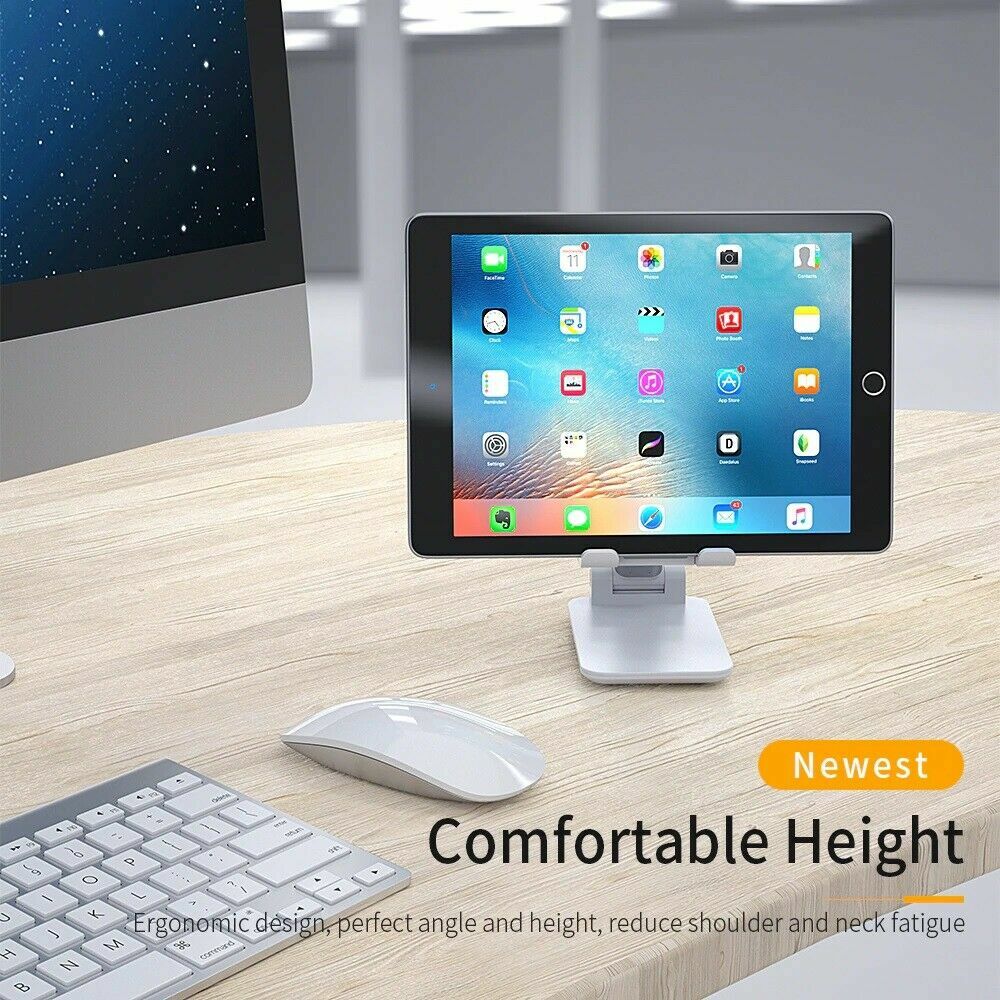 Adjustable Cell Phone Stand Holder Desk Dock Mount For iPad iPhone Kindle Tablet