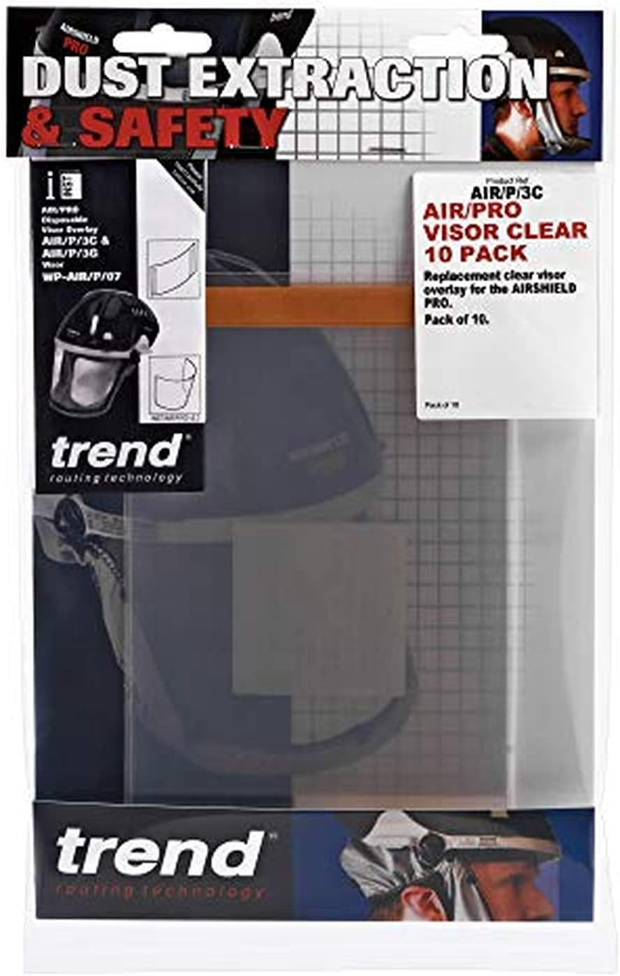 Trend Airshield Pro Clear Replacement Visor 10 Count (Pack of 1),