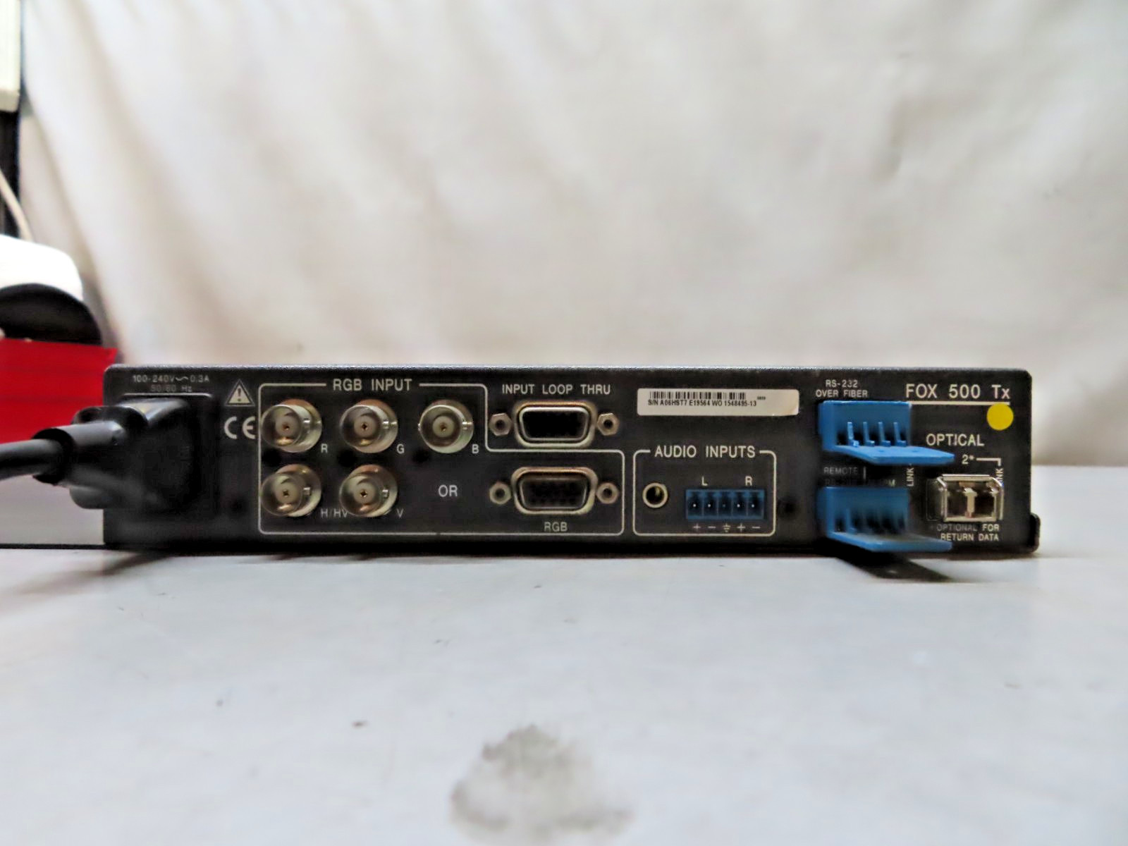 Extron FOX 500 Tx High Resolution Fiber Optic Transmitter. Tested, Free Shipping