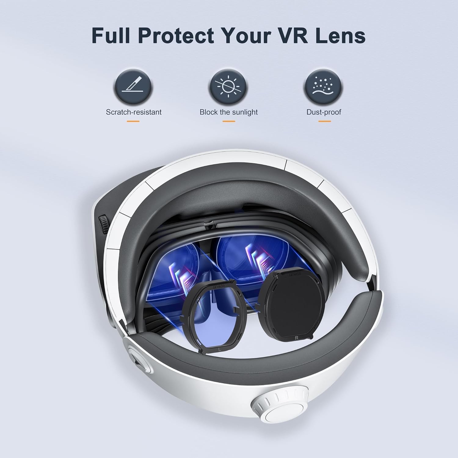 Blue Light Blocking Glasses Spacer & Lens Protector Set For PlayStation VR2
