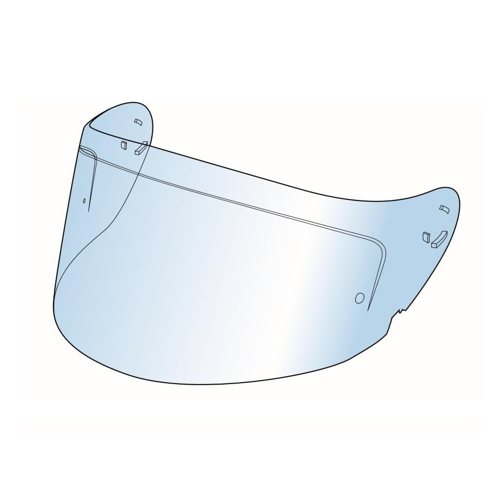 Spada SP16 Motorcycle Helmet Visor Replacement Bike Lid Pinlock Ready Clear