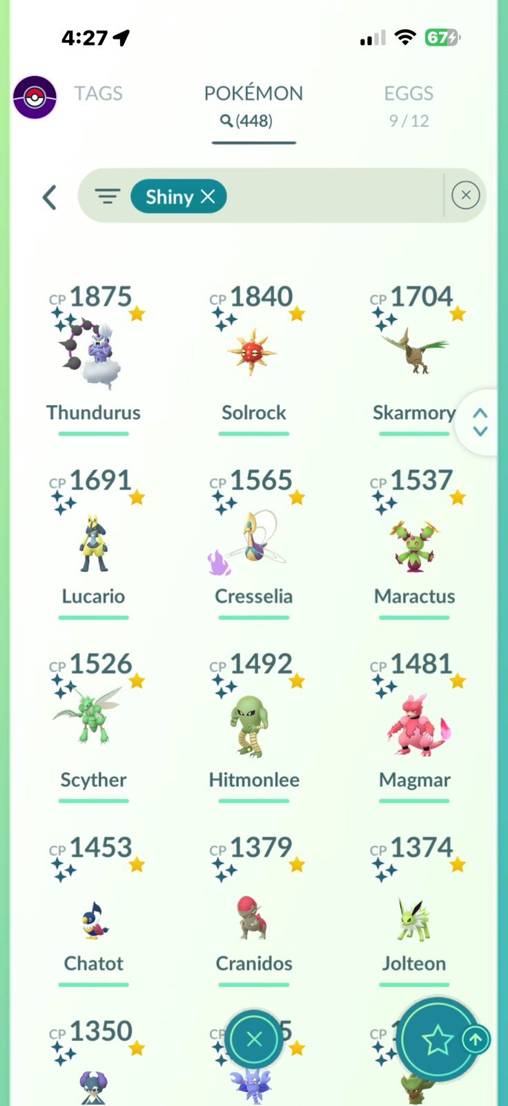 Pokémon GO Level 73 Game Account Legendary Shiny Pokémon Collection
