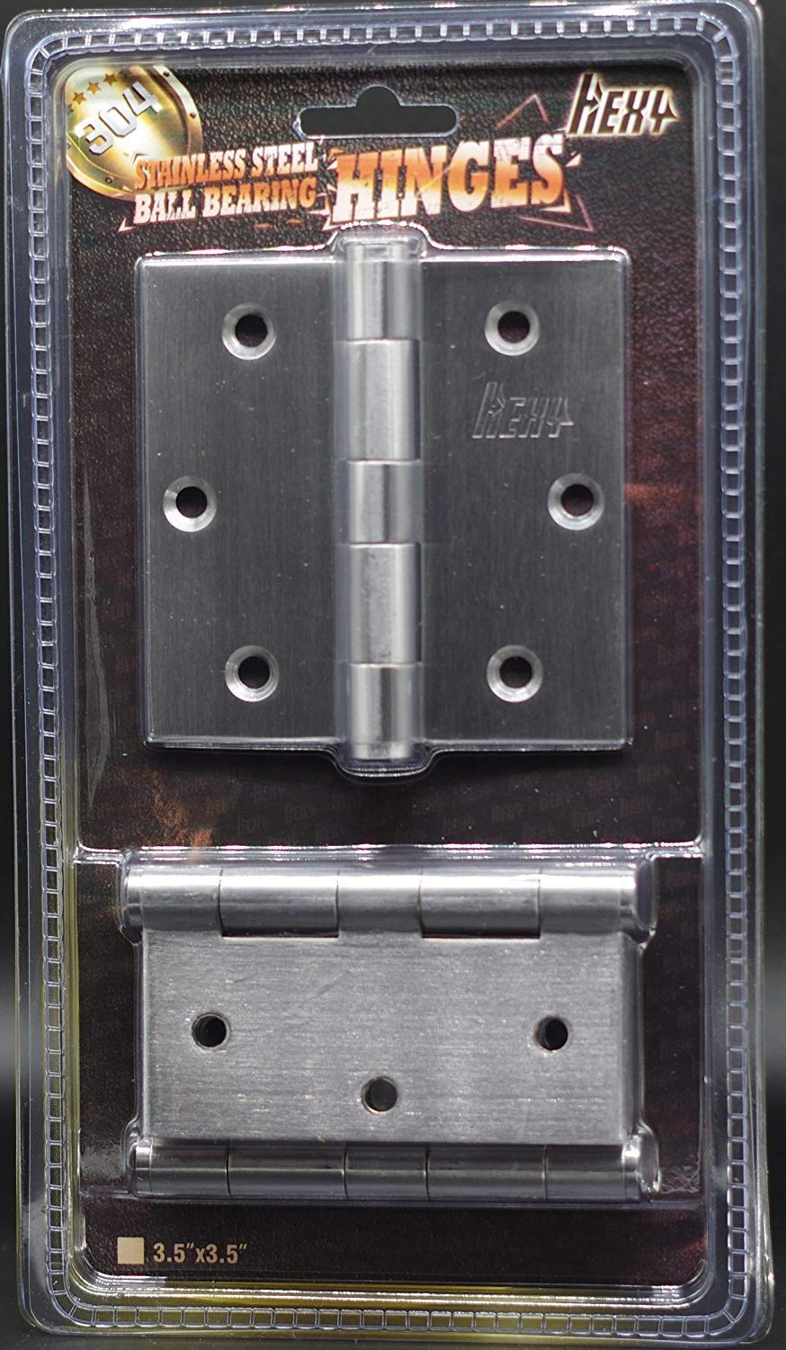 3 PCS 3x3 Inch Round Corner 304 Stainless Steel Heavy Duty Door Hinges Grade