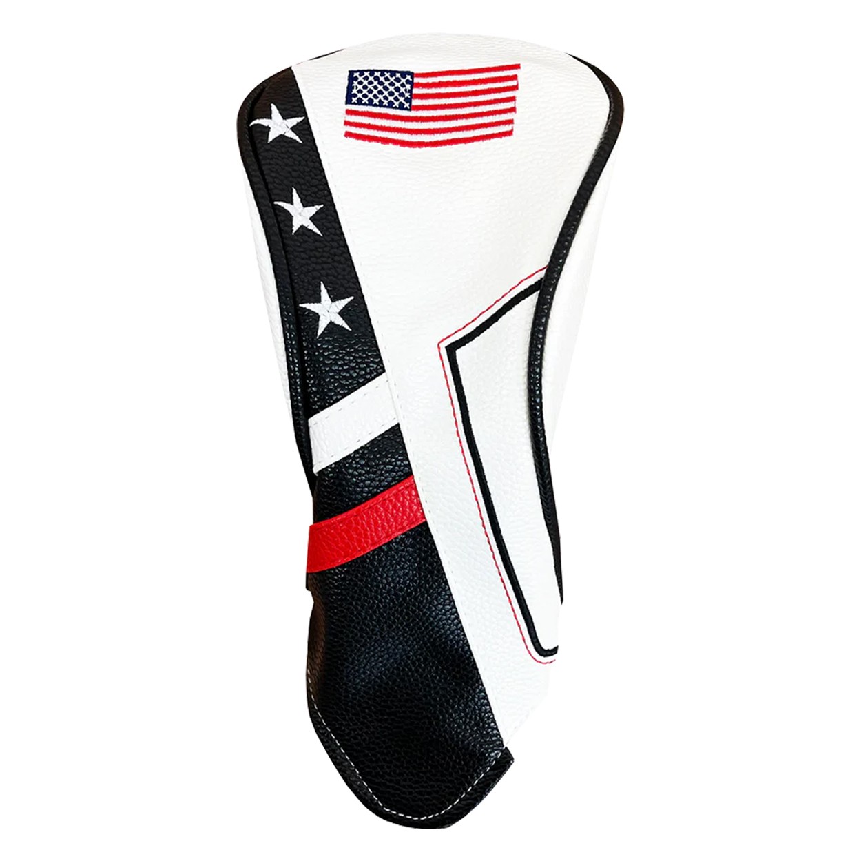 Jef World Of Golf Deluxe Synthetic Leather Hybrid Headcover Club Cover, USA