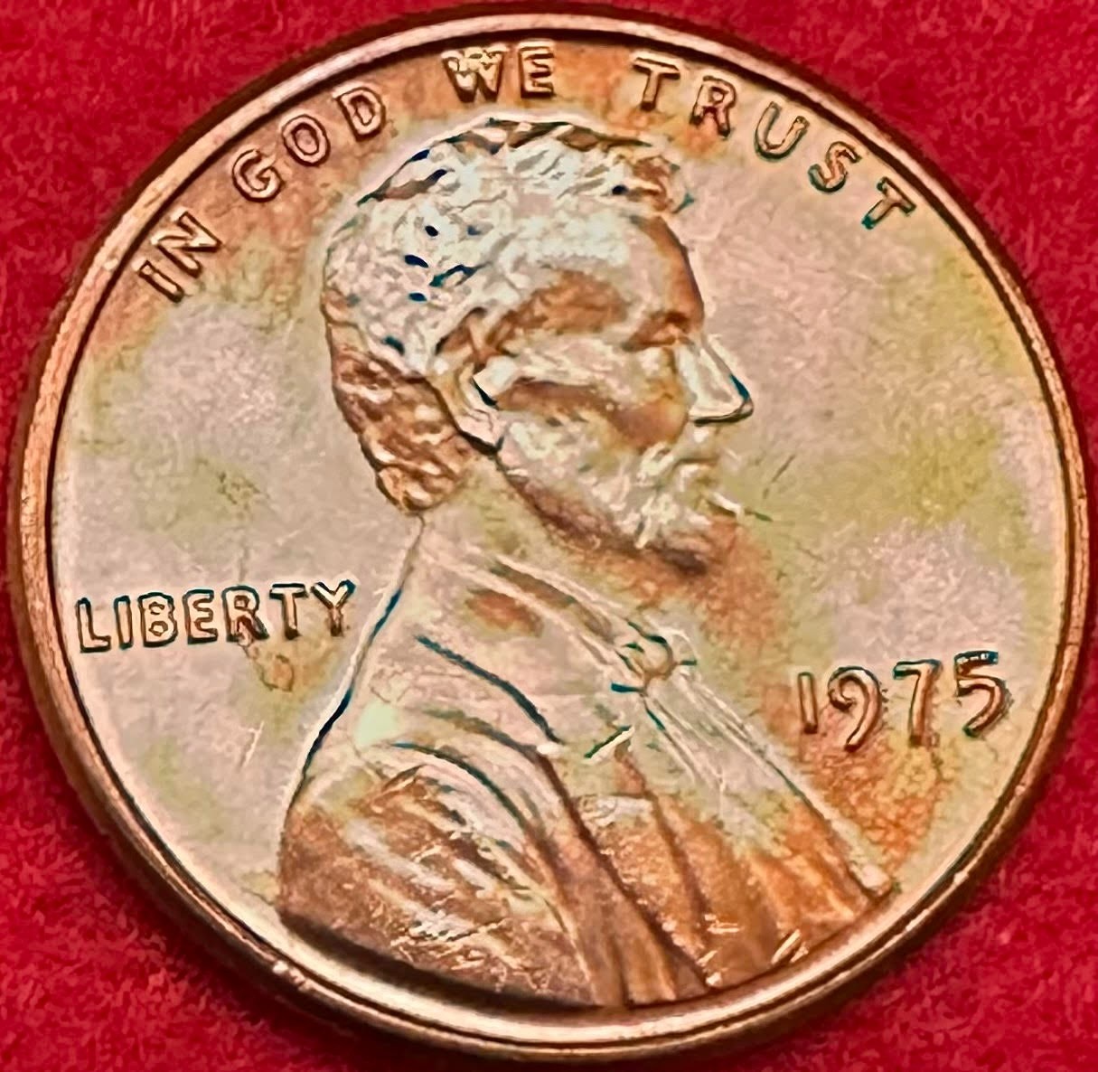 UNITED STATES 1975 - P PHILADELPHIA MINT UNCIRCULATED LINCOLN MEMORIAL PENNY