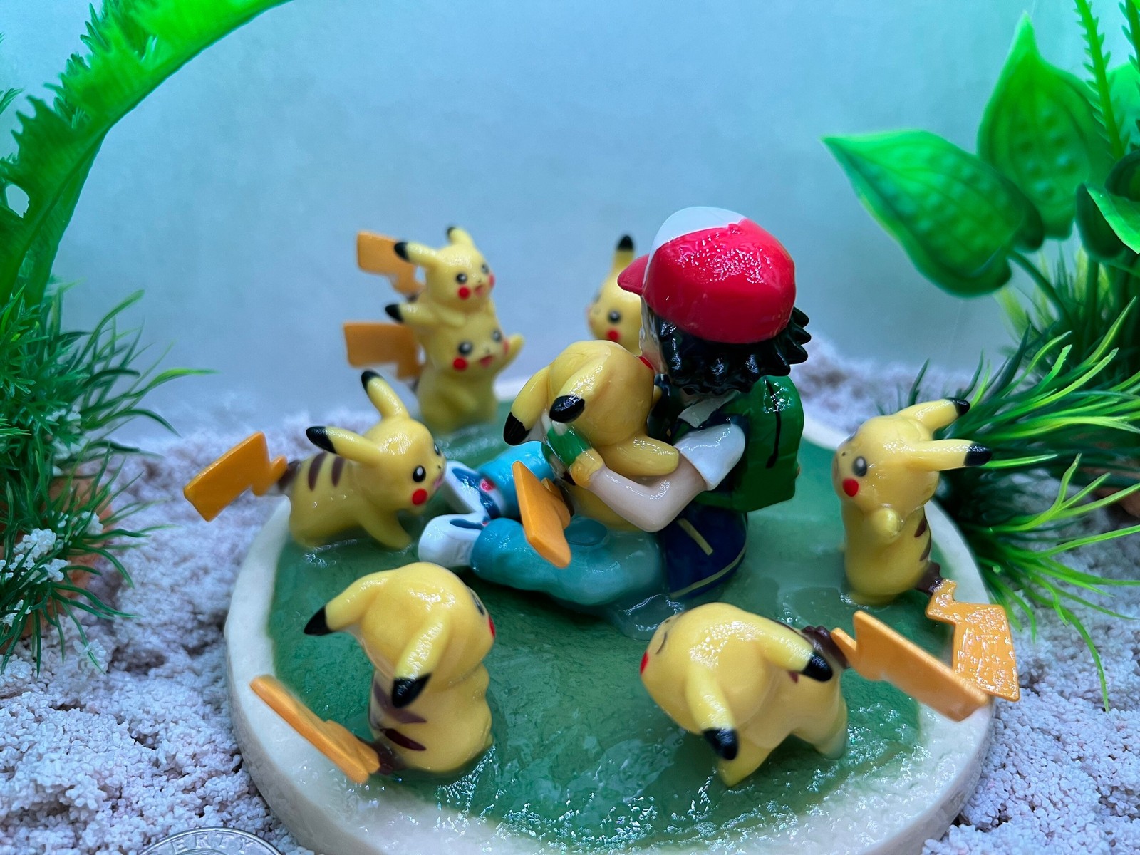Ash and Pikachu Adorable Display
