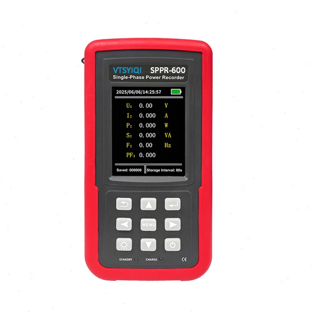 Single Phase Voltage Current Power Data Logger with Voltage Range 0.01V ~ 600V