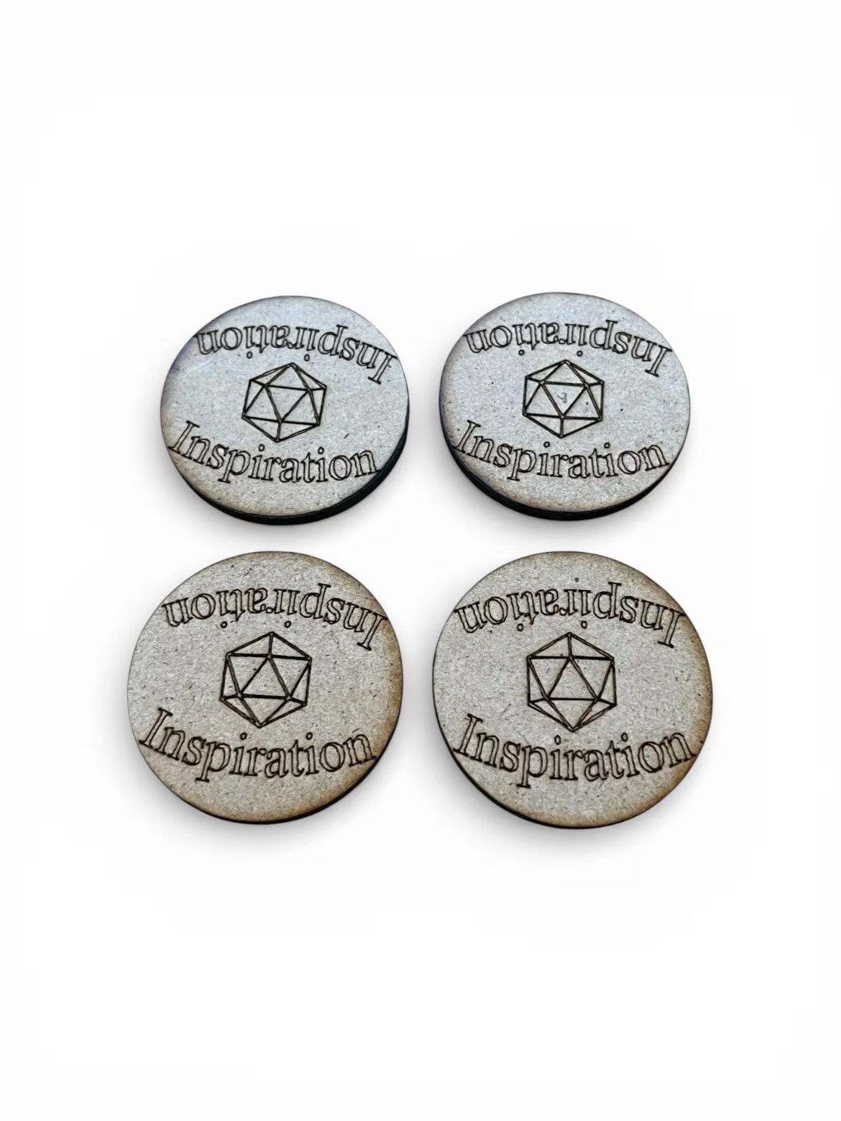 TTRPG Tabletop DND Inspiration wood tokens Roleplaying pathfinder