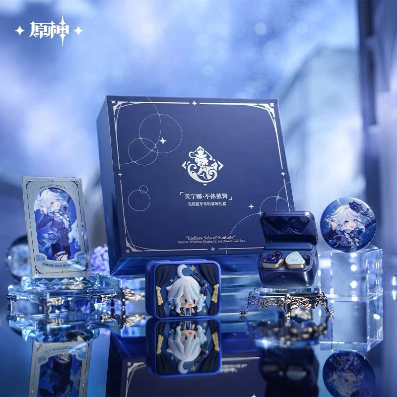 miHoYo Official Genshin Impact Furina Wireless Bluetooth Earphones Gift Box Set
