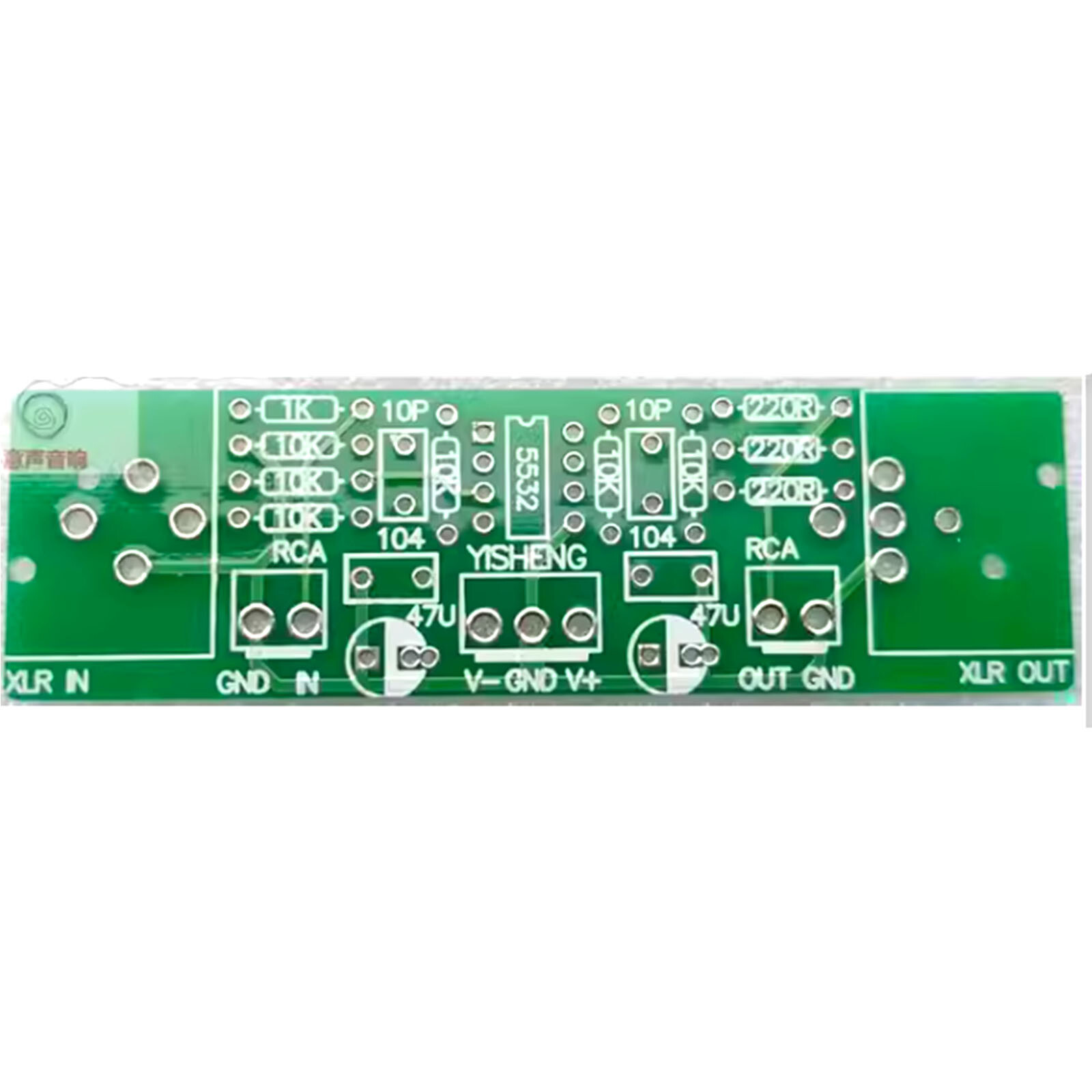20pcs Balanced preamplifier/unbalanced to balanced/RCA to XLR board/mono PCB