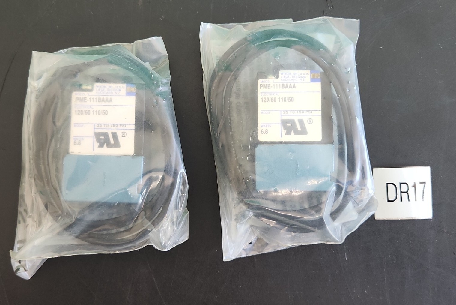 *NEW LOT OF 2* MAC PME-111BA VALVE 25 TO 150 PSI 6.8W *WARRANTY+FAST 🇺🇸 SHIP!*