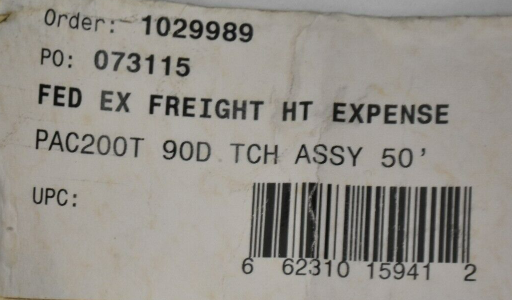Hypertherm PAC200T Plasma Torch 50' Extension Leads - EXCELLENT!!!