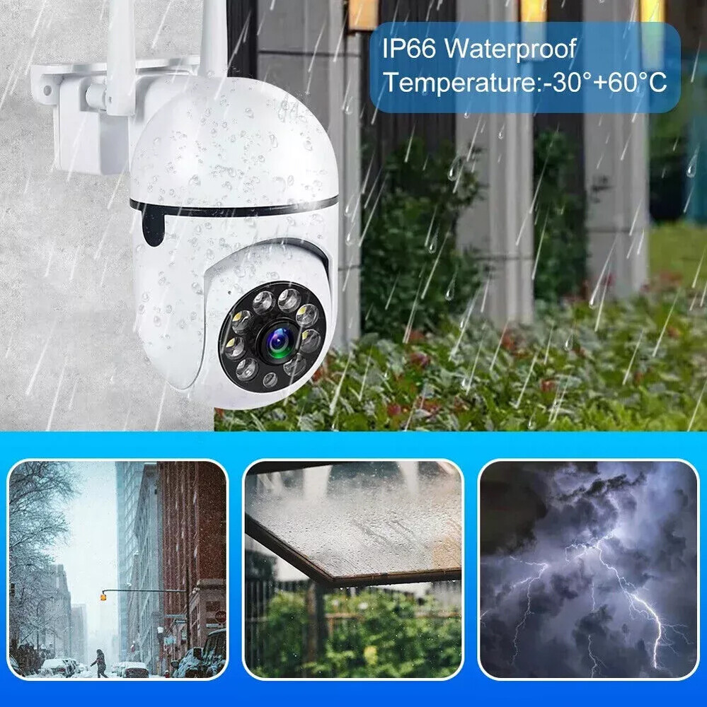 4-Pack Wireless 5G WiFi Security Camera System Smart Outdoor Night Vision 1080P