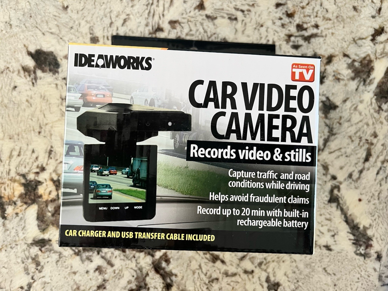 Ideaworks Car Auto Video Camera Records Driving Traffic Road Conditions