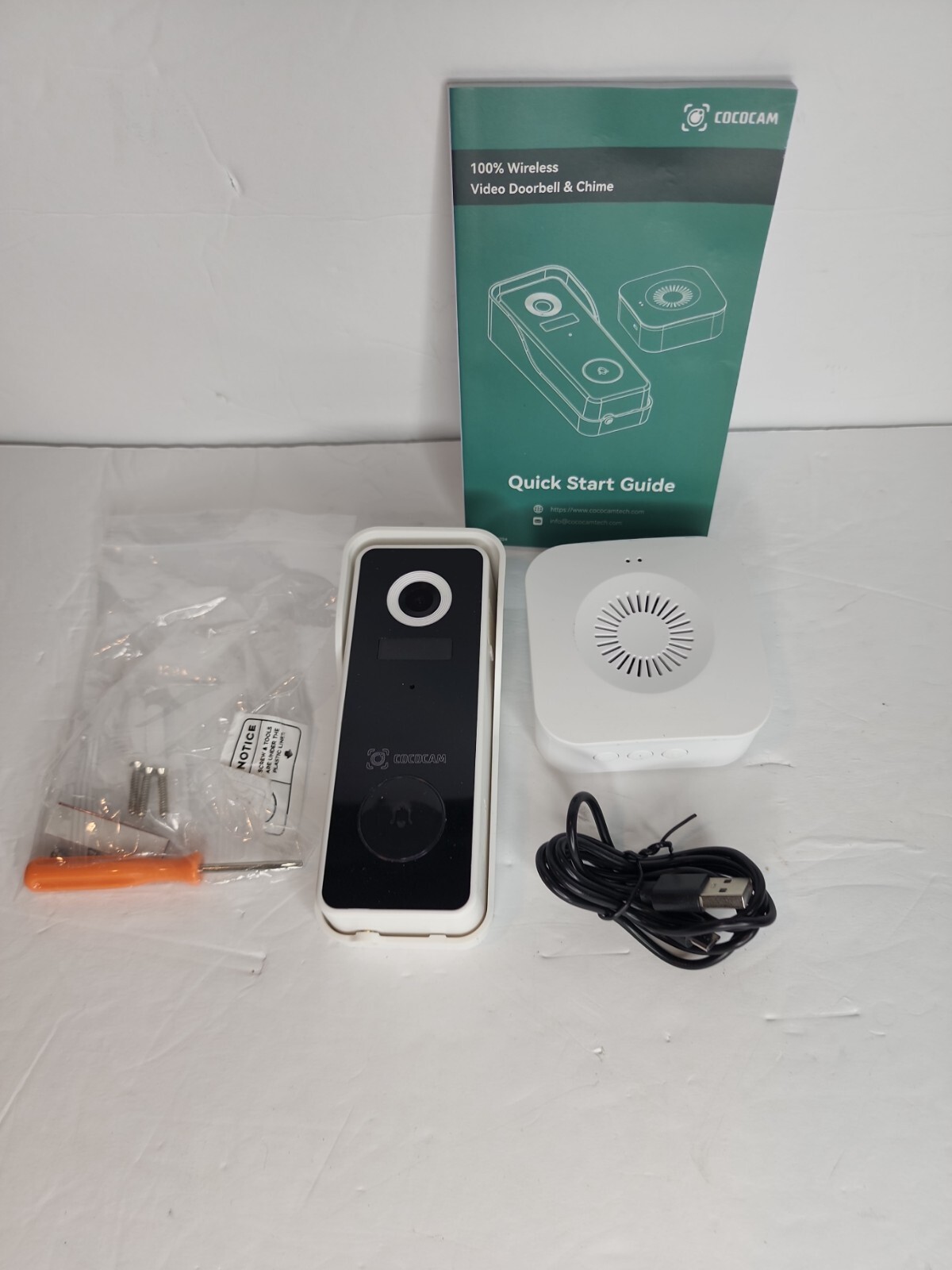 Wireless Doorbell Camera Cococam WiFi Video Doorbell Smart Camera 1080P HD wi...